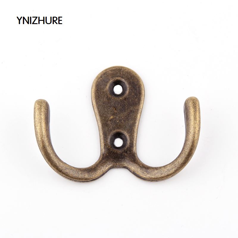 YNIZHURE 10pcs  41*55mm Hot Sale Time limited Hooks  Vintage Bronze Wall Hook Rustic Key Coat Bag Hat Hanger Robe|robe hook|robe roberobe hot - AliExpress