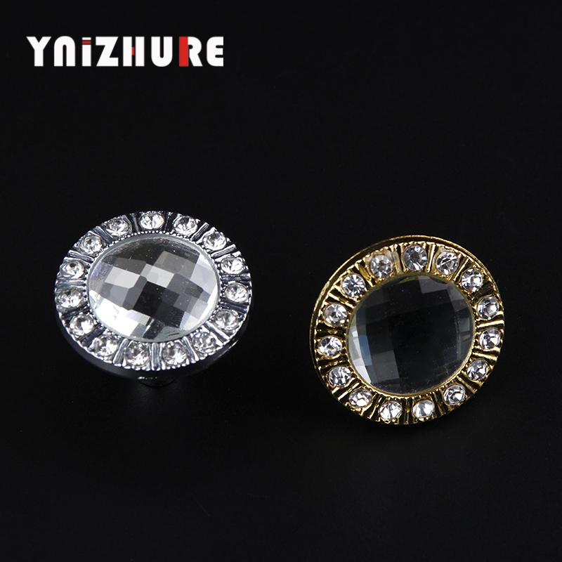 YNIZHURE 30mm Diamond Design Clear Crystal Glass Knobs Cupboard Drawer Pull Kitchen Cabinet Wardrobe Handles Furniture Hardware|Cabinet Pulls|   - AliExpress