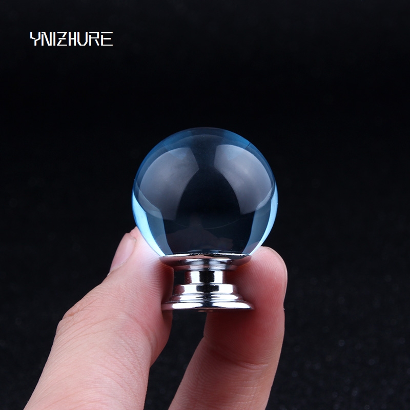 10PCS 30mm   High Quality Light blue Crystal Glass Handle Door Knobs in brass for Kitchen Cabinet Drawer Wardrobe Dresser|door knob|handle door knobscrystal glass handles - AliExpress