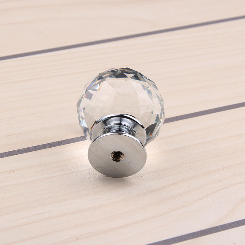 10pcs/lot 30mm Tiradores Muebles  Hot  Crystal Glass Clear Cupboard Door Drawer Knobs Pull Handle Sliver Kitchen Yz 2003|drawer knobs|tiradores mueblesknob pull handle - AliExpress