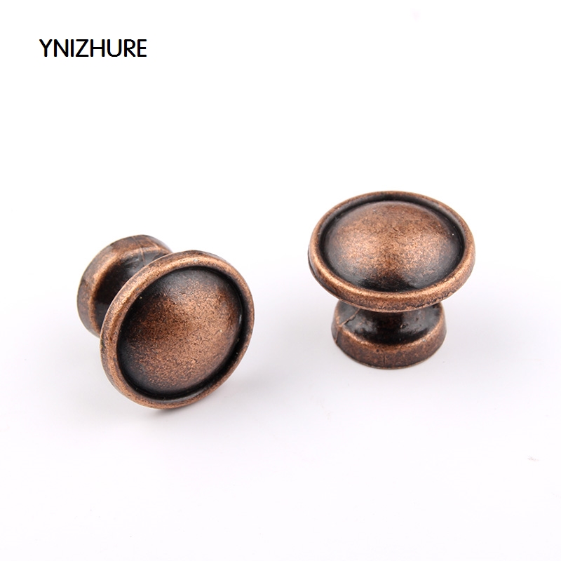 10pcs 25*21mm Antique Handle Single Hole Round Knob Zinc Alloy Kitchen Furniture Cabinet Door Cupboard Closet Drawer Pull|drawer pulls|antique handlecabinet door - AliExpress