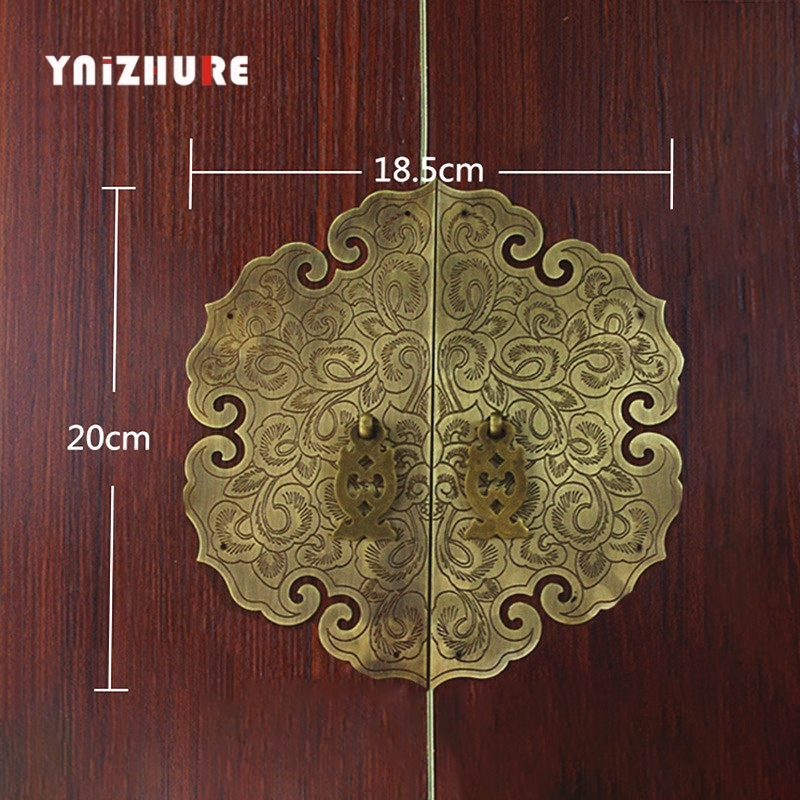 200mm High end Custom Cupboard Pure Copper Handle Chinese Furniture Wardrobe Handle Retro Door Handles Antique Cabinet Handle|Cabinet Pulls|   - AliExpress