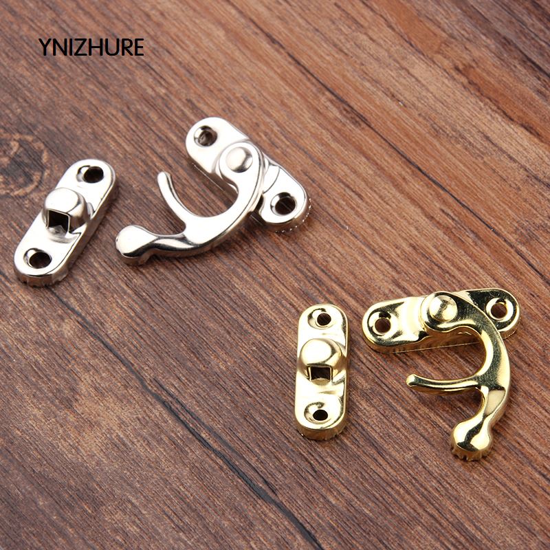 YINZHURE 30PCS 29*33mm Decorative Jewelry Gift Box Wooden Box Hasp Antique Suitcase Hook Gold Silver With Screws|box hasp|wooden screw boxsilver silver - AliExpress