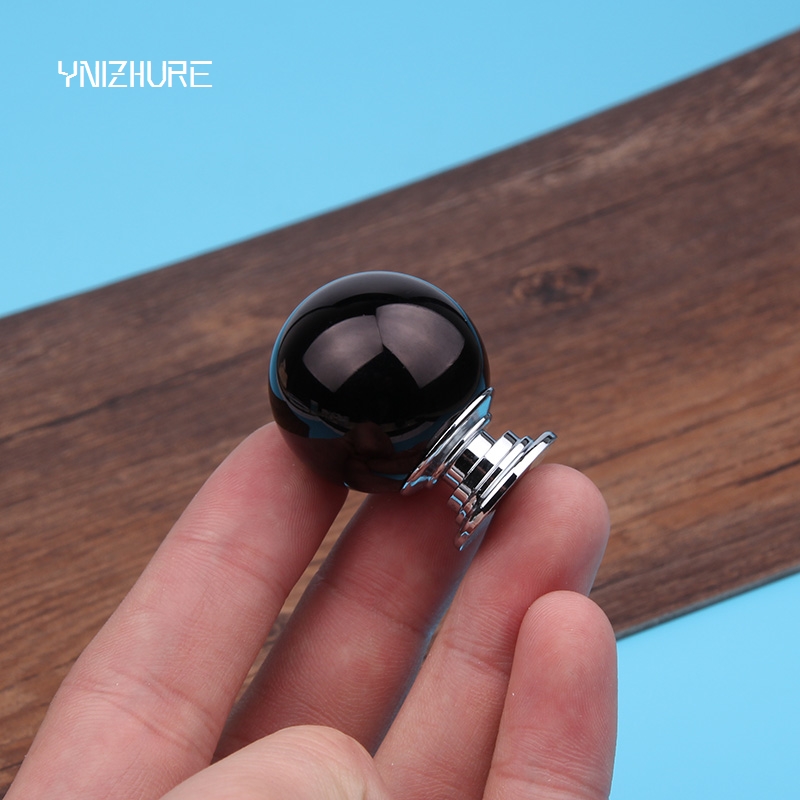 10pcs 30mm K9 Crystal Glass+zinc Alloy Black Round Ball Door Handles Cabinet Wardrobe Cupboard Closet Drawer Furniture Hardware|furniture hardware|k9 crystal glasshandle cabinet - AliExpress