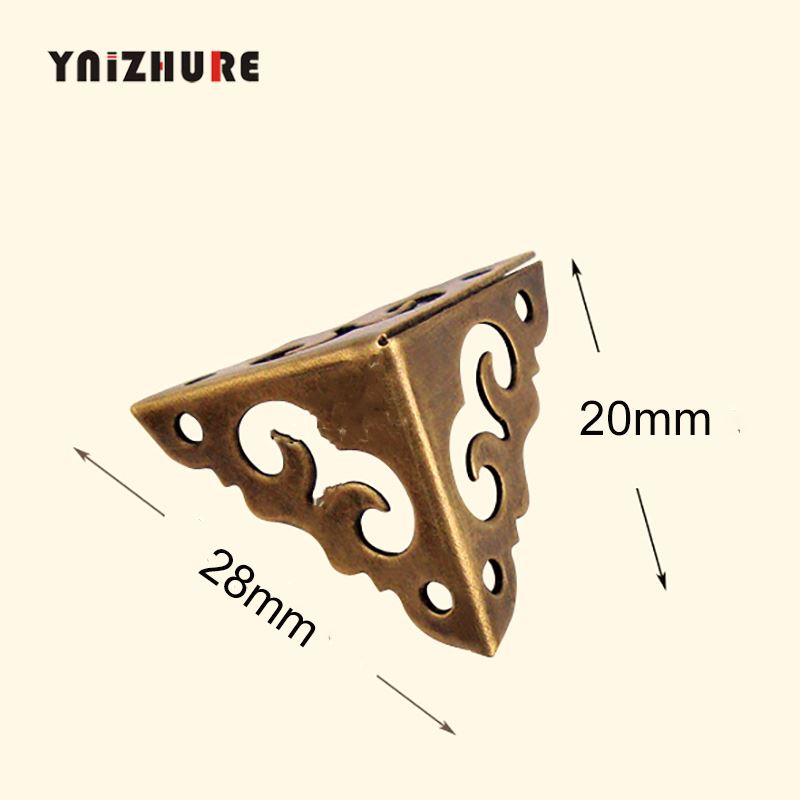 20mm 8pcs Mini Wrap Angle Chinese Antique Copper Fittings Copper Angle Wrapping Wooden Jewel Box Rebel Flower Hollow Corner|Corner Brackets|   - AliExpress