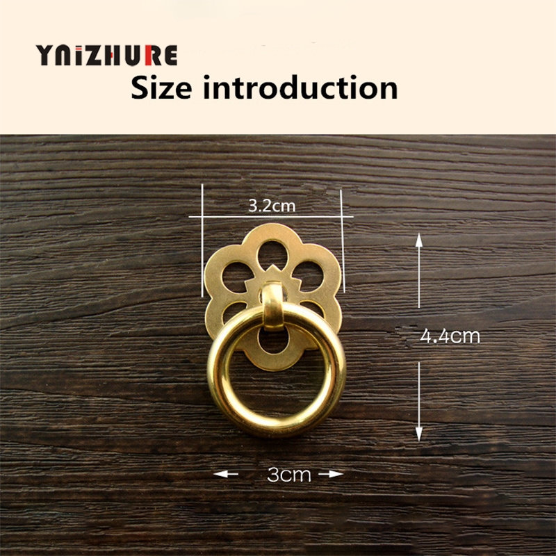 Classical Pull Ring Chinese Style Antique Furniture Pure Copper Cupboard Wooden Box Jewelry Boxes Door Drawer Copper Hand|Cabinet Pulls|   - AliExpress