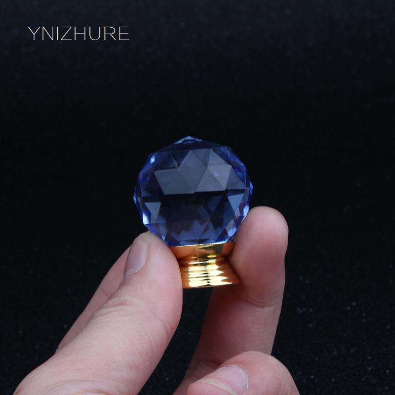 10pcs 30mm Treasure Blue Crystal Glass knob Drawer Door Wardrobe handle Dresser TV Cabinet Furniture Accessories hardware|glass knobs|crystal glass knobwardrobe handles - AliExpress