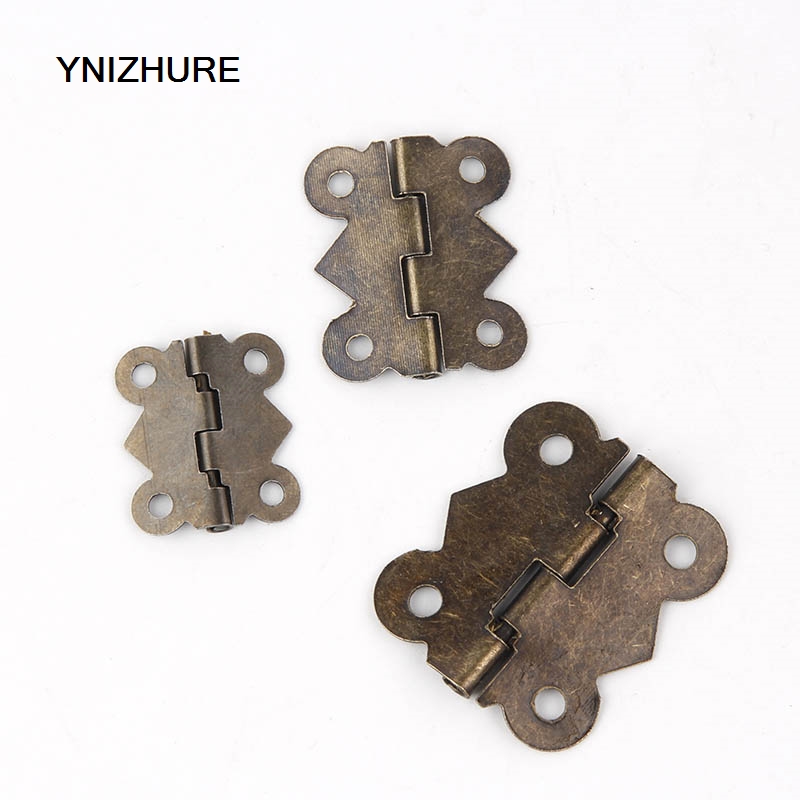 50PCS Mini Bronze Gold Square Antique Door Butterfly Hinges For Wooden Cabinet Drawer Decorative Jewelry Wooden Gift Box Hinges|box hinges|butterfly hingehinges for cabinet doors - AliExpress