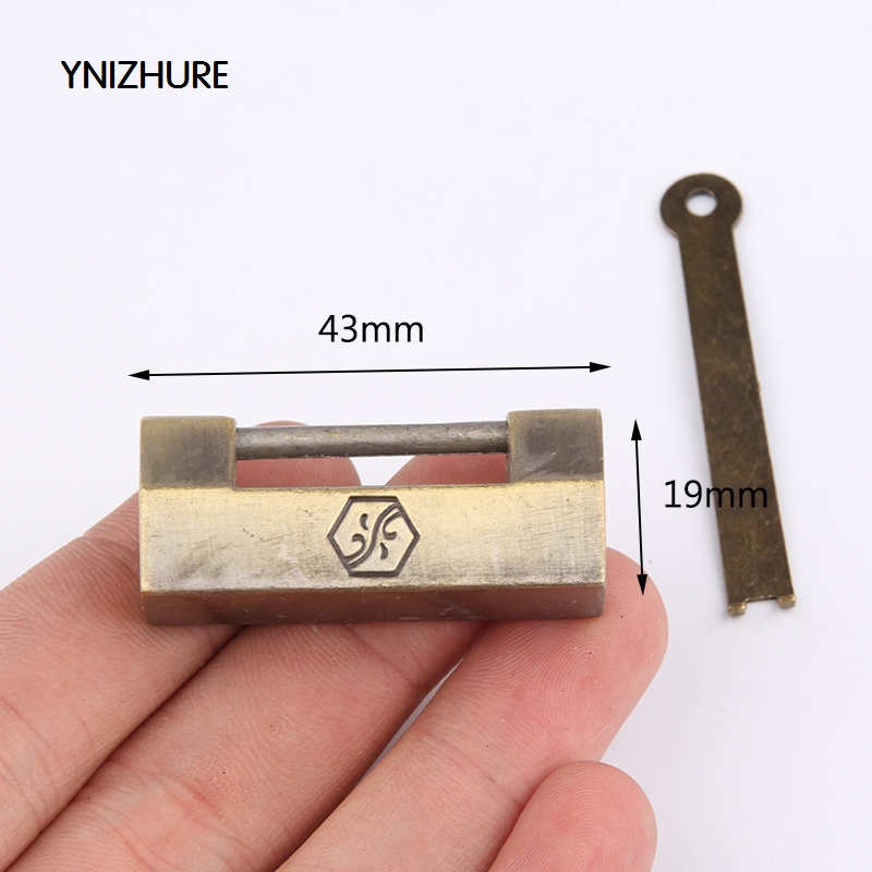 5PCS Chinese Antique Imitation Brass Jewelry Padlock box Door Hardware Antique Vintage Decorative Carving Latch Lock With Key|lock with key|latch lockpadlock box - AliExpress