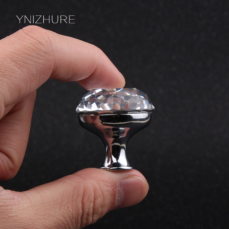 Kitchen Handles 10pcs 30mm K9 Crystal Glass Diamond Cabinet Knob Door Handle Drawer With Screw Home Decor Furniture Hardware|handle drawer|cabinet knobskitchen handles - AliExpress