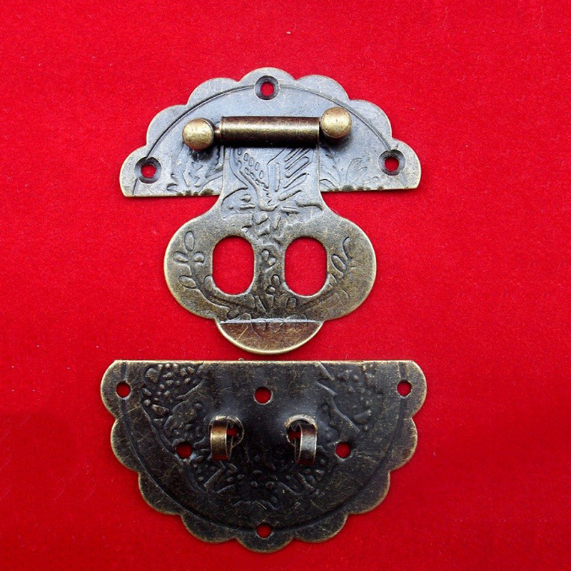 20pcs 60mm Antique small hasp lock buckle with retro tin trunk lock hasp 6CM small dark bird buckle jewelry box latches|lock hasp|jewelry box latchesbox latch - AliExpress