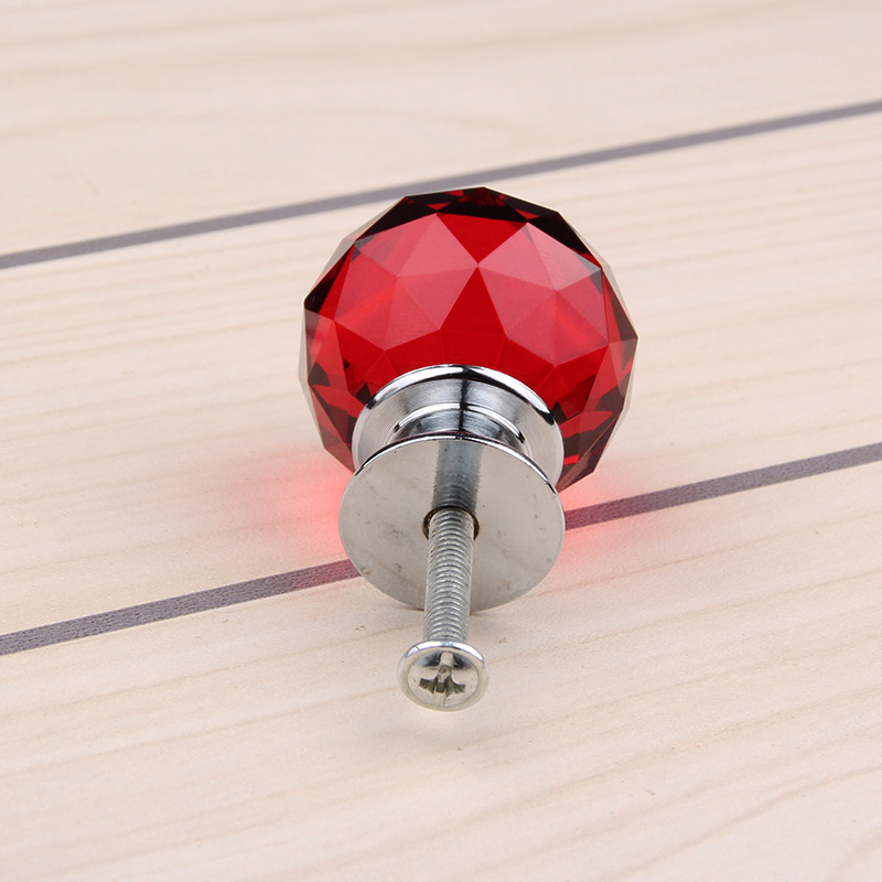 Puxadores Puxador 30mm Newest Arrival Fashion Cabinet Cupboard Wardrobe Red Crystal Glass Drawer Knob Pull Handle Free Shipping|crystal glass drawer knobs|glass drawer knobsdrawer knobs - AliExpress