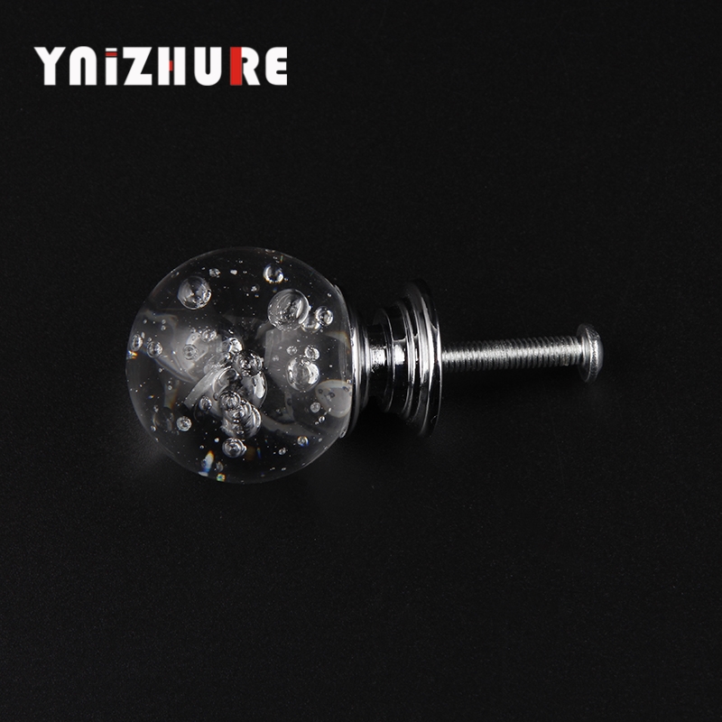 YNIZHURE 30mm Bubble Ball Design Clear Crystal Glass Knobs Cupboard Drawer Pull Kitchen Cabinet Wardrobe Handles Hardware|Cabinet Pulls|   - AliExpress