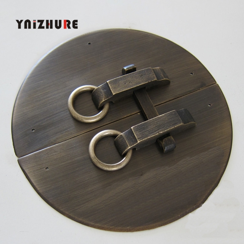 160mm Patterns Copper Circular Piece With Chinese Furniture Brass Hardware Latch Cabinet Face Plate Door Pull Handle Copper|Cabinet Pulls|   - AliExpress