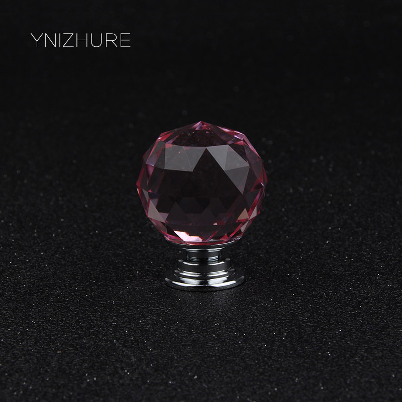 Hot 10pcs 30mm Pink Ball Crystal Glass Diamond Door Handles Home Kitchen Cabinet Cupboard Drawer Pulls Wardrobe Knobs Hardware|pull wardrobe|diamond door handleswardrobe knobs - AliExpress