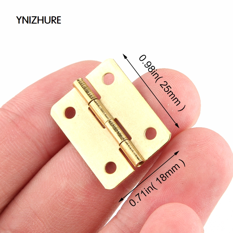 In Stock 200pcs 25*18mm furniture connectors 4 hole small wooden gift box hinge small Rounded corners wooden hinge|box hinges|wooden hingeshinge small - AliExpress