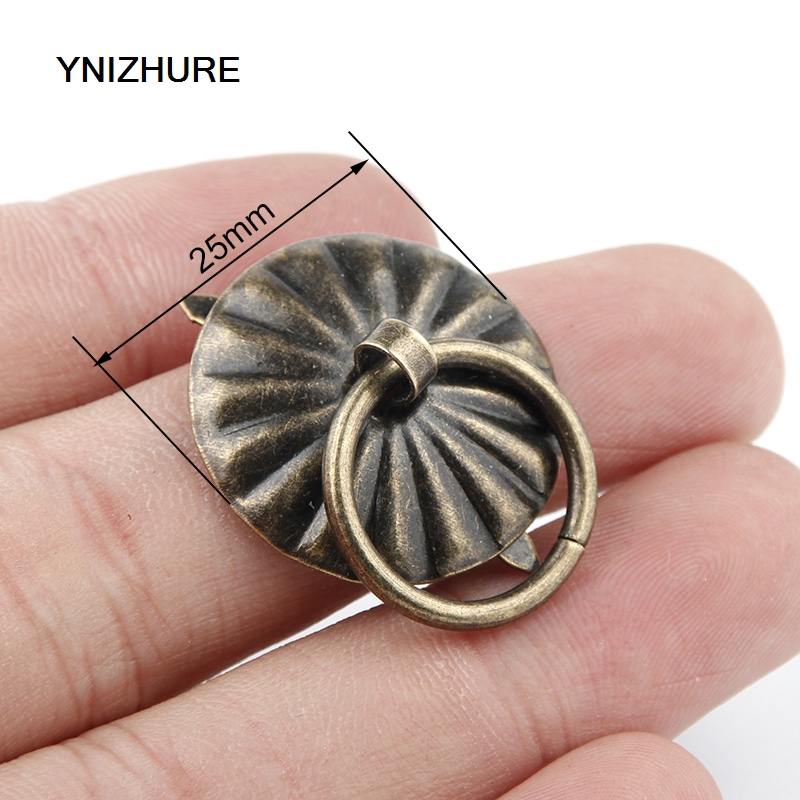 30pcs 25mm Ancient wooden accessories decorative antique retro Mini Tin sun flower tea pot handle knobs|handle knob|knob handleflower knobs - AliExpress