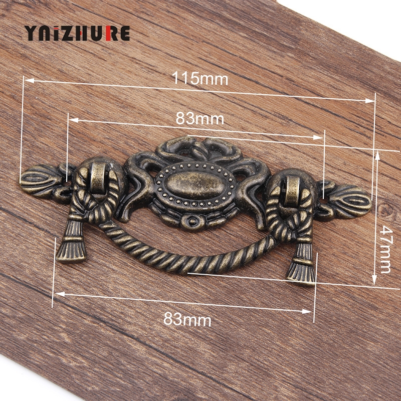 115*47mm 1PCS Retro Alloy Kitchen Drawer Cabinet Door Handle Furniture Knobs Hardware Cupboard Antique Pull Handles,Bronze Tone|Cabinet Pulls|   - AliExpress