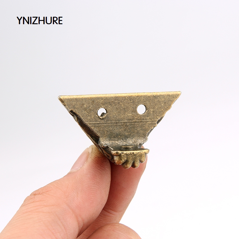 20pcs 40*30mm Antique Decorative Corner Foot Four Sides Of The Box Theropod Alloy Care Wooden Palette|decorative corner|corner decorativebox corners - AliExpress