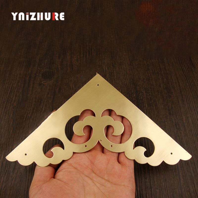 4PCS 150mm Door Angle Antique Chinese Style Copper Corner Cabinet Door Box   Copper Decorative Angle Flower Retro|Corner Brackets|   - AliExpress