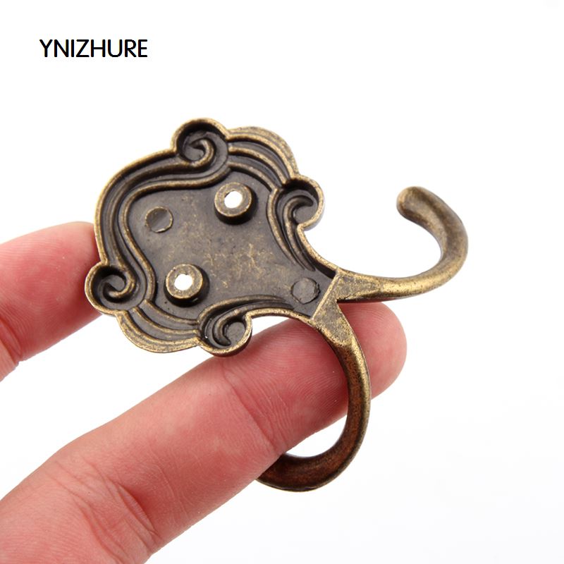 10pcs 40*55*53mm Vintage Hanger Hook Cloth Hook Antique Zinc Alloy Door Hooks for Clothes Coat Hat Bag Towel Hanger Bedroom|hook|   - AliExpress