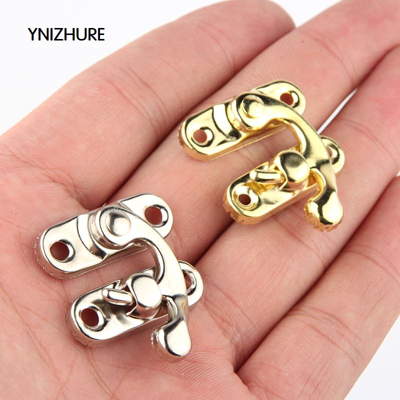 YINZHURE 30PCS 29*33mm Decorative Jewelry Gift Box Wooden Box Hasp Antique Suitcase Hook Gold Silver With Screws|box hasp|wooden screw boxsilver silver - AliExpress