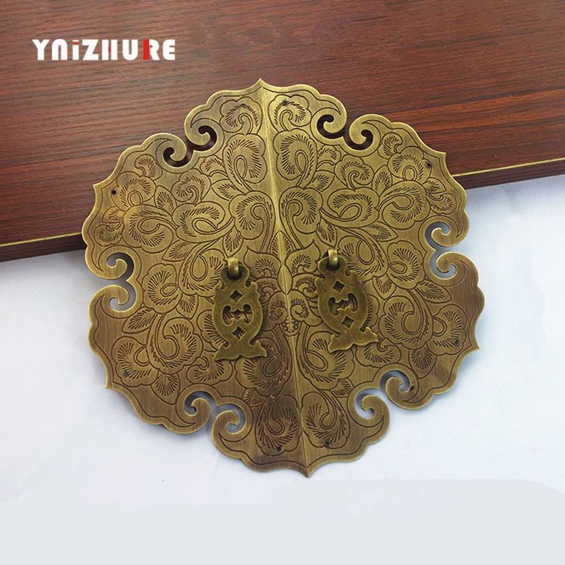 200mm High end Custom Cupboard Pure Copper Handle Chinese Furniture Wardrobe Handle Retro Door Handles Antique Cabinet Handle|Cabinet Pulls|   - AliExpress