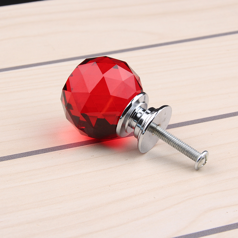 Puxadores Puxador 30mm Newest Arrival Fashion Cabinet Cupboard Wardrobe Red Crystal Glass Drawer Knob Pull Handle Free Shipping|crystal glass drawer knobs|glass drawer knobsdrawer knobs - AliExpress