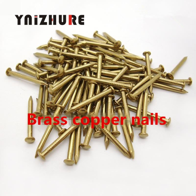 10mm 15mm 18mm 21mm 26mm 35mm Pure copper nails Round small copper nail Antique drum Furniture hinge Brass nails Gold, black|Nails|   - AliExpress