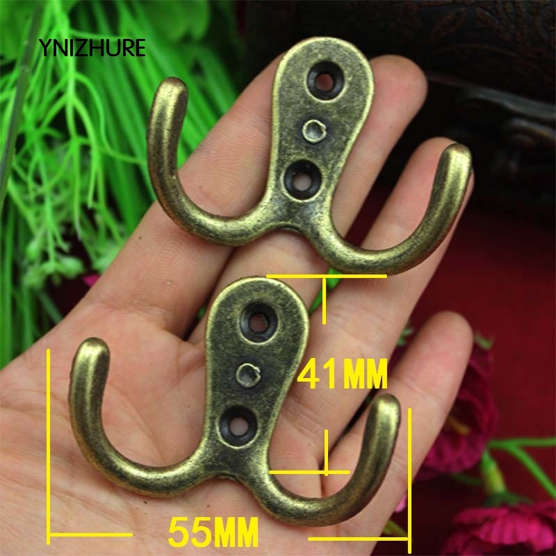 20pcs 55 * 41MMAntique alloy hook coat hooks cupboard decoration accessories hooks mosqueton|hook|mosqueton  - AliExpress