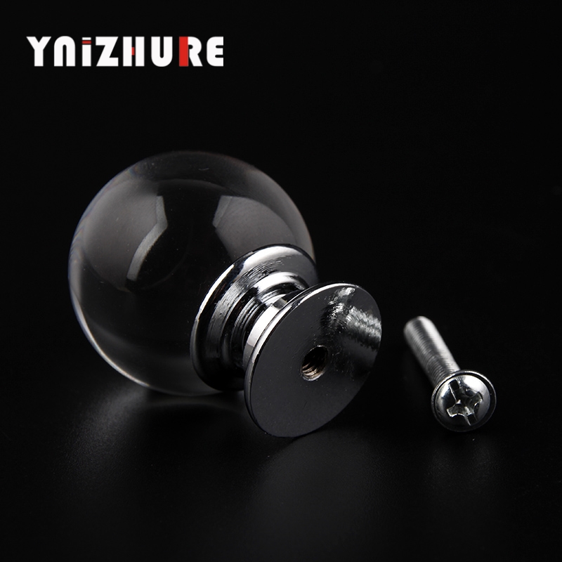 YNIZHURE 30mm Crystal smooth ball Shape Design Crystal Glass Cupboard Pulls Drawer Knobs|Cabinet Pulls|   - AliExpress