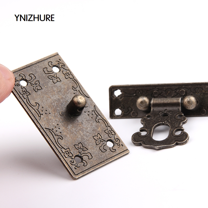 10pcs 55*45mm antique vintage style Brass Decorative Jewelry Gift Wooden Box Hasp Latch Hook|box hasp|hasp latchlatch hasp - AliExpress