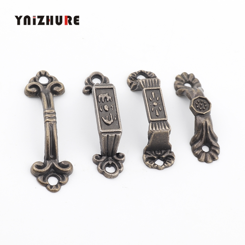 2Pcs Antique Handle,Jewelry Box ,Drawer Handle,Wood Box Handle, Gift Box Accessories Bronze Tone Mini Handle With Screw|Cabinet Pulls|   - AliExpress