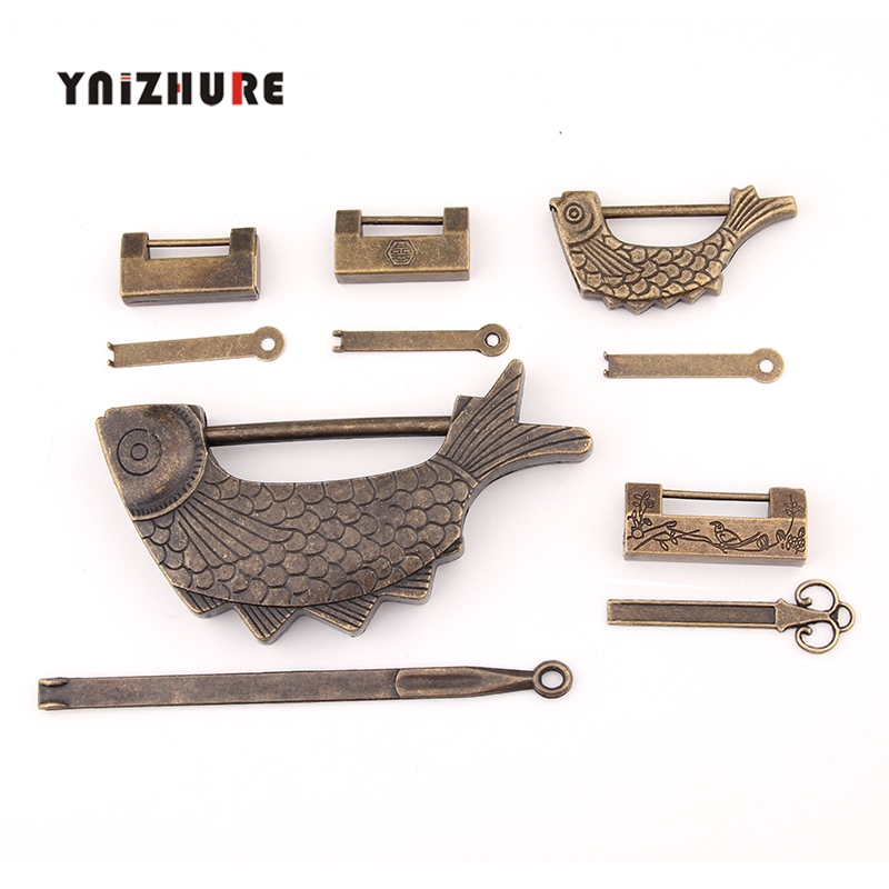 Zinc Alloy Antique Old Vintage Style Mini Padlock Small Luggage Box Key Lock Home Usage Hardware For Wooden Suitcase Drawer|Locks|   - AliExpress