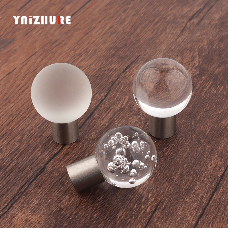 Hot Luxury K9 Crystal Ball Bubble Handles Shoebox Cabinet Handles Closet Door Drawer Knobs Wardrobe Pulls Pullers With Screws|Cabinet Pulls|   - AliExpress