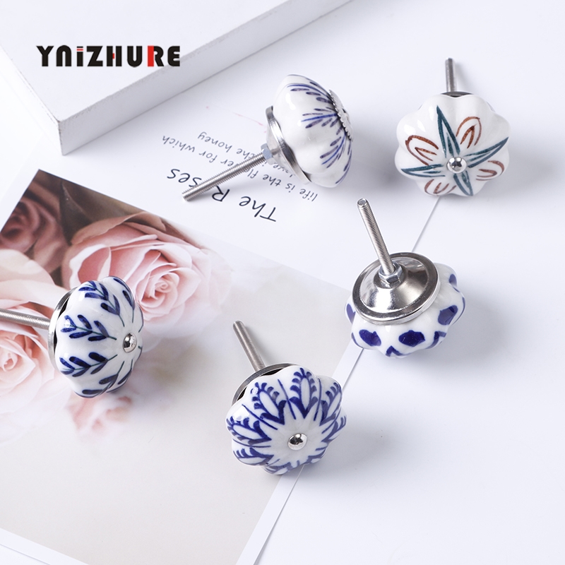 40mm Furniture Handle Ceramic Drawer Cabinet Knobs and Handles Knobs Door Cupboard Kitchen Pull Handles Furniture Hardware|Cabinet Pulls|   - AliExpress