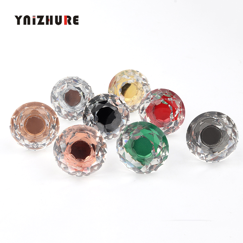 YNIZHURE Brand Luxury K9 crystal Glass Diamond Design Knobs Cupboard Drawer Pull Kitchen Cabinet Door Wardrobe Handles Hardware|Cabinet Pulls|   - AliExpress