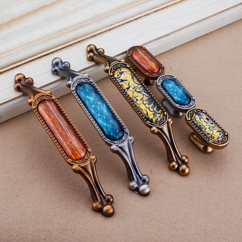 Luxury Vintage Furniture Handle Elegant Bronze Kitchen Cabinet Knobs and Handles Wardrobe Cupboard Door Handle Drawer Pulls|Cabinet Pulls|   - AliExpress