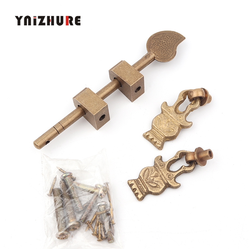 140mm 180mm Chinese Antique Furniture Copper Accessories Cabinet Door Shoe Wardrobe Cupboard Handle Copper Round Screw Mount|Cabinet Pulls|   - AliExpress