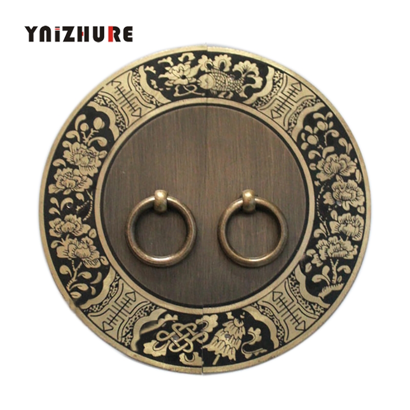 140mm Chinese Antique Furniture Cabinet Drawer Handle Copper Round with Screw Diameter|Cabinet Pulls|   - AliExpress