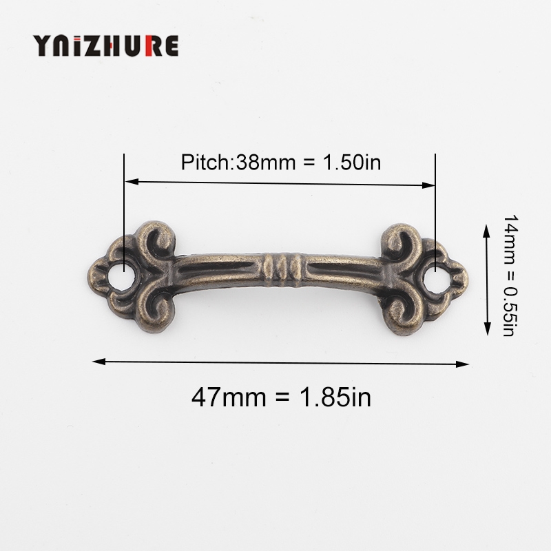 2Pcs Antique Handle,Jewelry Box ,Drawer Handle,Wood Box Handle, Gift Box Accessories Bronze Tone Mini Handle With Screw|Cabinet Pulls|   - AliExpress