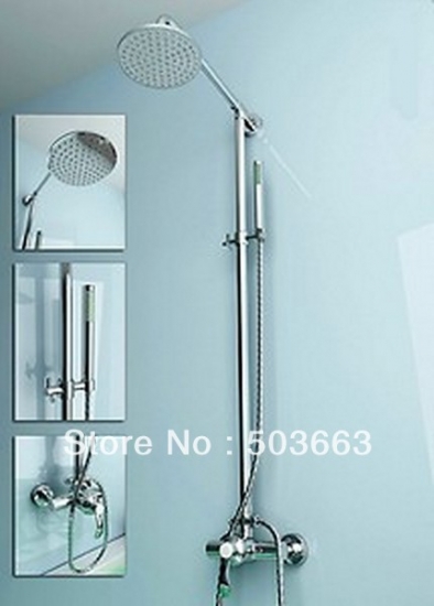 Luxury free shipping modern shower sets faucet bathroom brass chrome rainfall b3014 [Shower Faucet Set 2305|]