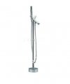 NEW Floor Mounted Luxury Single Lever Handle Bathtub Mixer Bathroom Tap Chrome Faucet CM0549