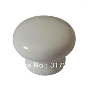 white ceramic knobs round knobs furniture accessories wholesale and retail shipping discount 20pcs/lot N0