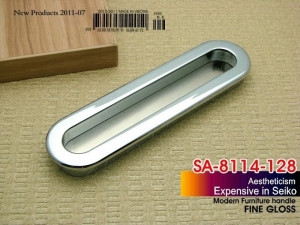 (4 pieces/lot) 128mm VIBORG Zinc Alloy Drawer Handles& Cabinet Handles &Drawer Pulls & Cabinet Pulls, SA-8114-PSS-128