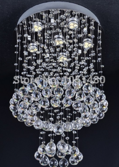 special price contemporary round crystal pendant light ,dinning room lighting fixture dia500*h650cm [crystal-pendant-light-4873]