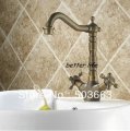 New Concept Antique Brass Bathroon Sink Mixer Tap Waterfall Faucet Basin Faucet Bathroom L-305