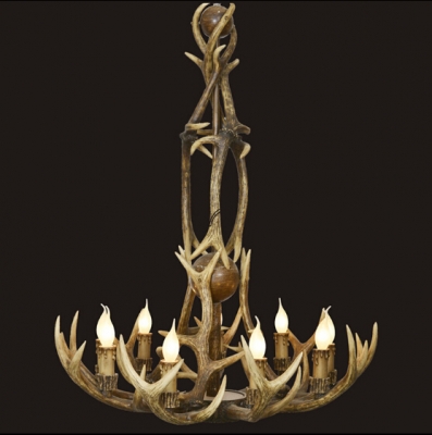 pendant light lamp dedicated antler antler chandelier with 9 lights diameter 77cm height 106cm 110-220v