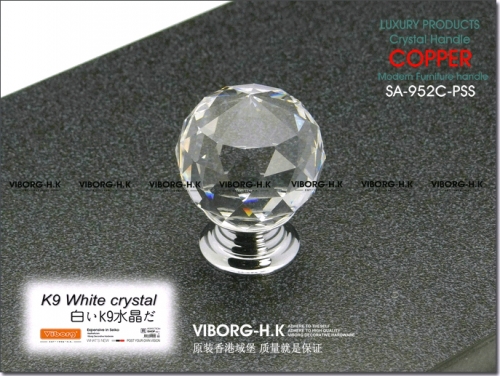 Free Shipping(50 PCs)Deluxe 30mm VIBORG K9 Glass Crystal Knobs Drawer Pulls&Cabinet Handles&Cupboard Knobs&Drawer Knobs, SA-952C