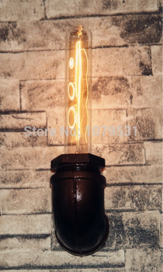 retro industrial water pipe wall lamps creative individual el and coffee bar aisle e27 wall lights [loft-lights-7588]